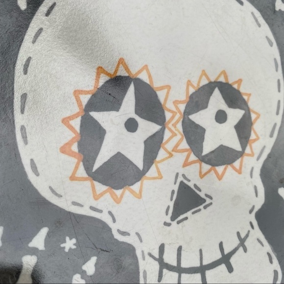 Pottery Barn Kids Halloween Melamine Plate Set (2) Hocus Pokus Witch Skeleton - Picture 5 of 6